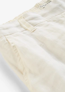 Culotte nadrág tiszta lenvászonból • gyapjúfehér • bonprix áruház