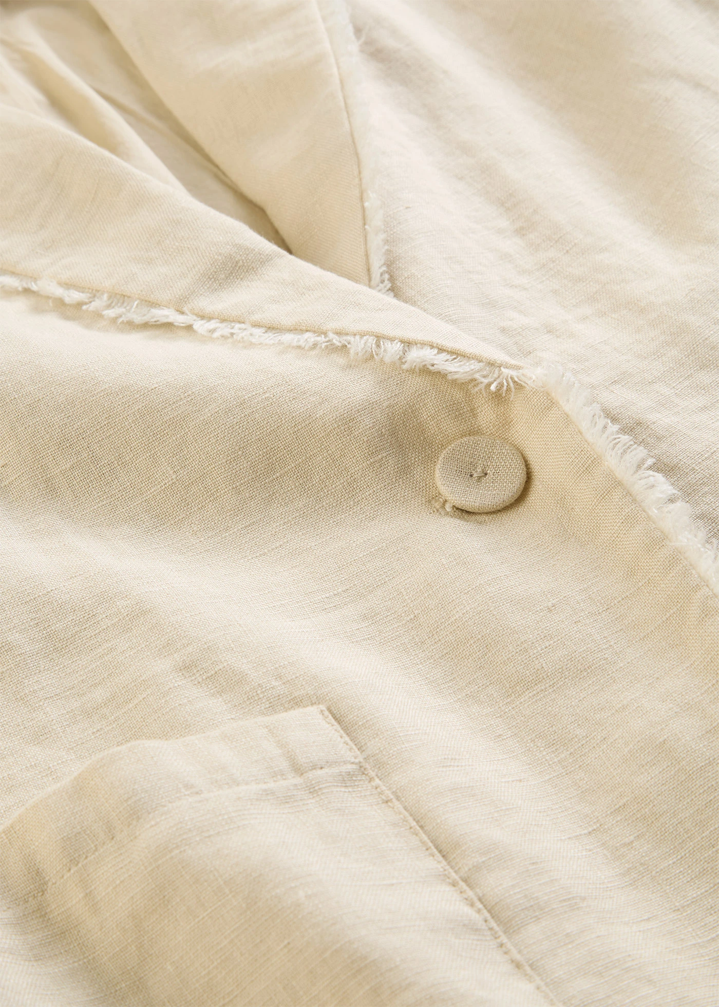 Sacou din in 100% • bej nisipiu mat • magazin bonprix