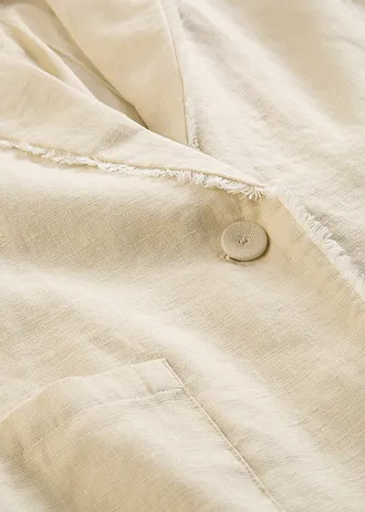 Blazer van puur linnen • lichtsand • bonprix online shop