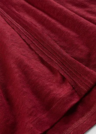 Triko z čistého lnu • rubínově červená • bonprix obchod