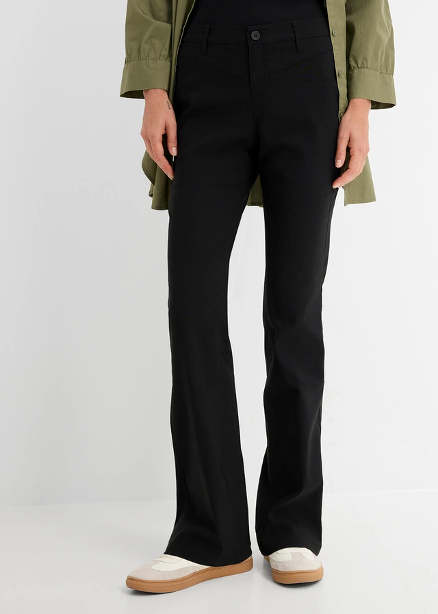 Bengaline stretch broek, bootcut • zwart • product-page.page-title-suffix