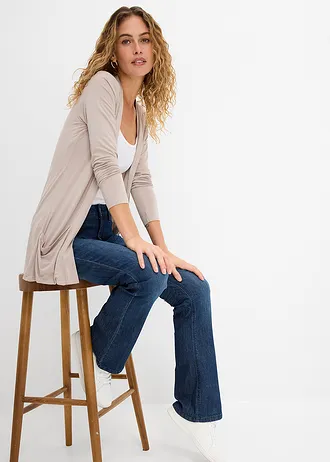 Gilet en jersey doux • grès • Boutique bonprix