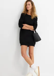 Robe sweat • noir • Boutique bonprix