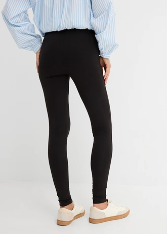 Legging (2 db-os csomag) • fekete + fekete • bonprix áruház