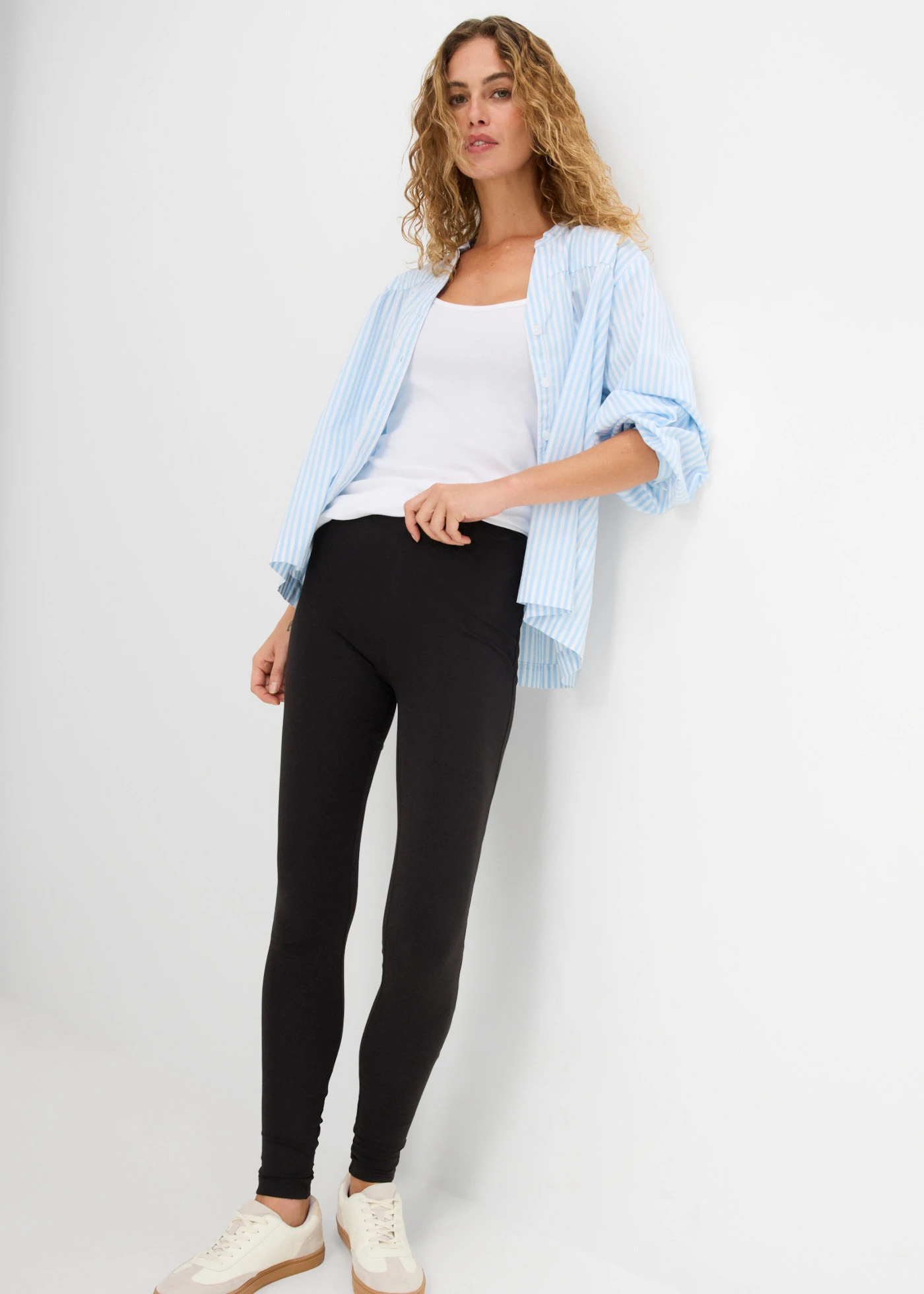 Legging (2 db-os csomag) • fekete + fekete • bonprix áruház