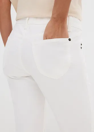 Straight sztreccsfarmer, High Waist • fehér • bonprix áruház