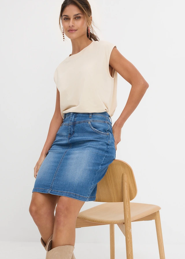 Stretch spijkerrok • blauw denim used • product-page.page-title-suffix