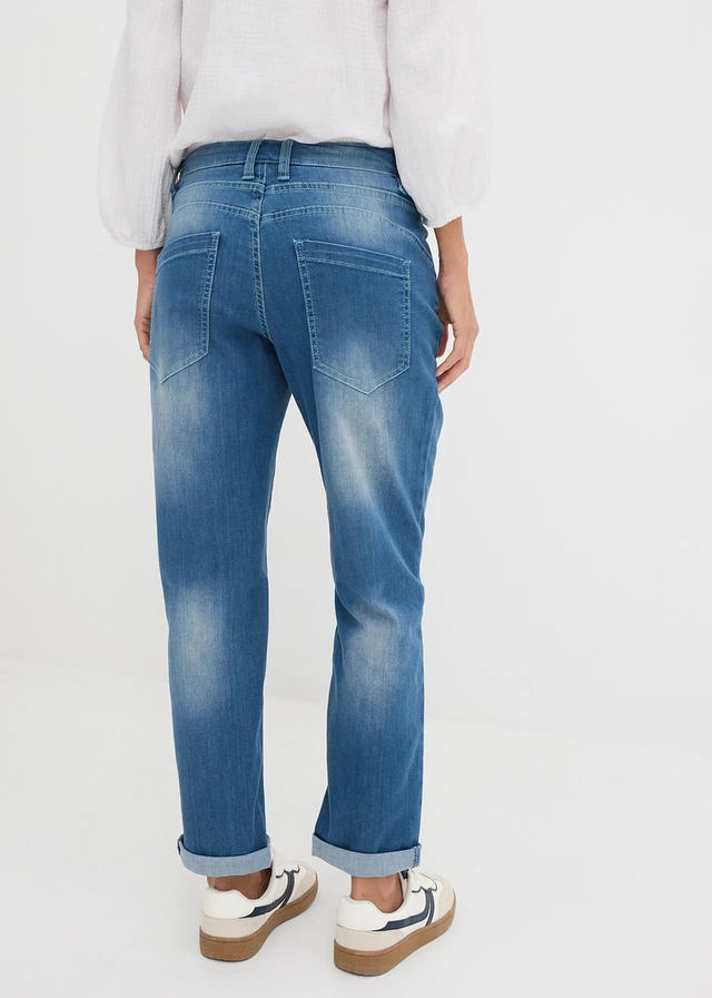 Jean boyfriend taille mi-haute • bleu denim • product-page.page-title-suffix