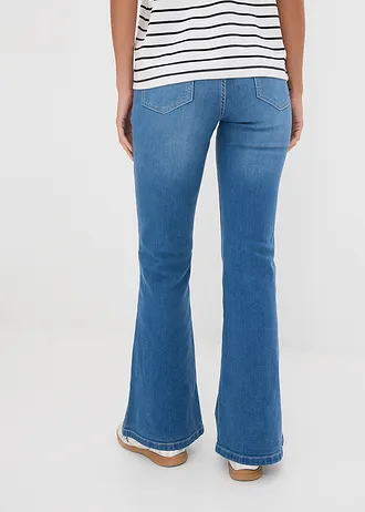 Bootcut jeans mid waist met biologisch katoen • blue stone • bonprix online shop