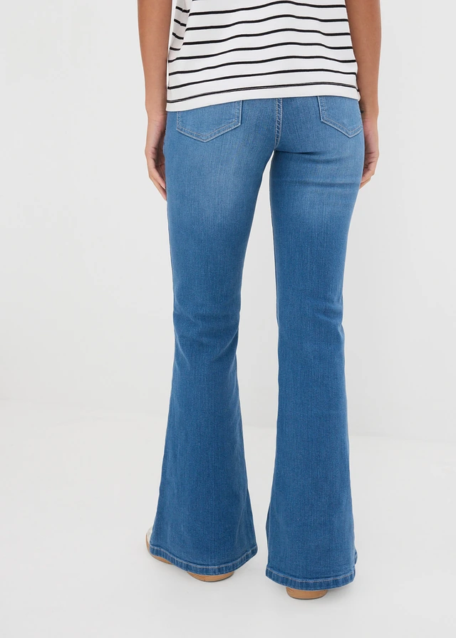 Jean flare, taille mi-haute • bleu stone • product-page.page-title-suffix