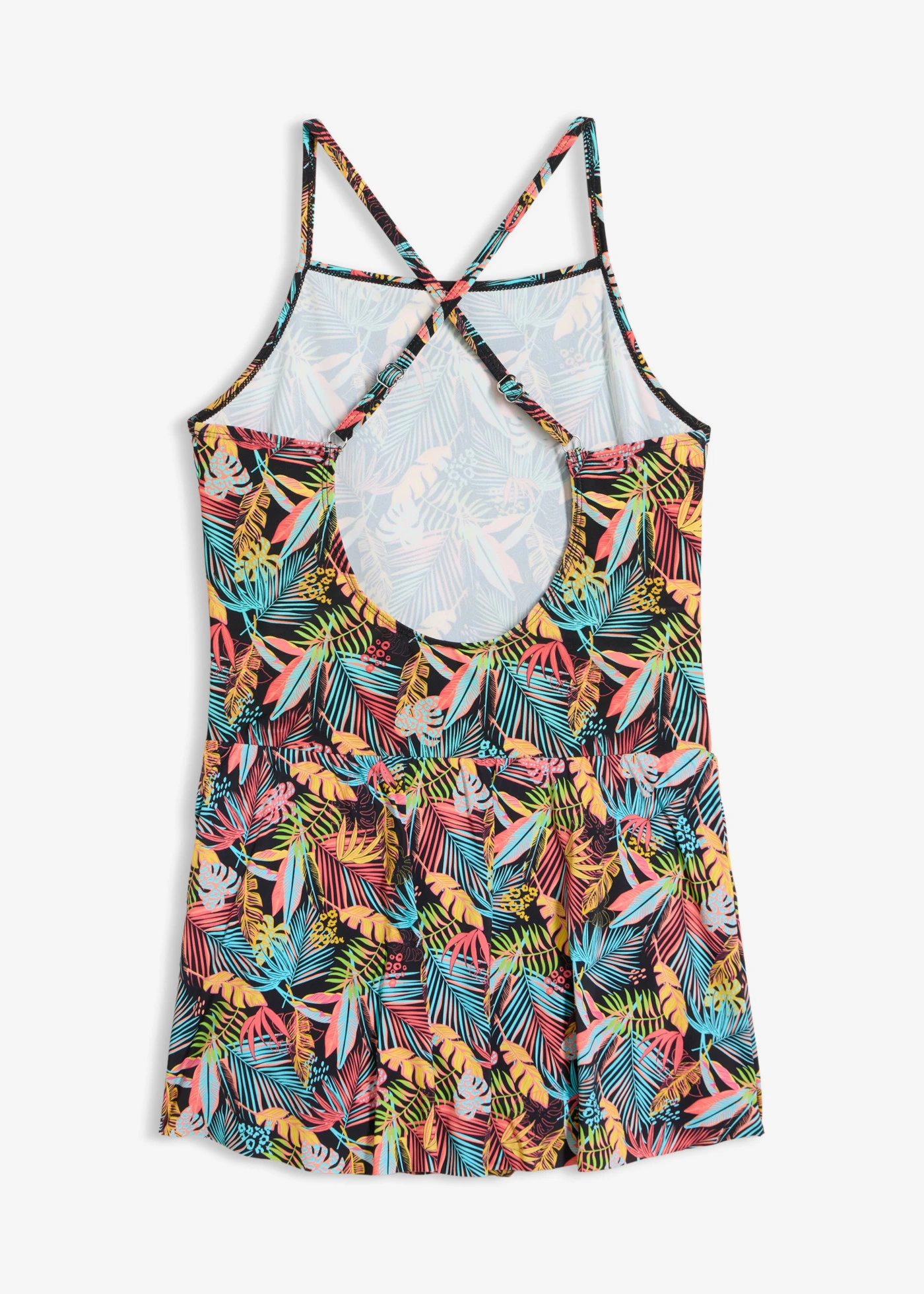 Robe de bain avec maillot intégré • noir floral • Boutique bonprix