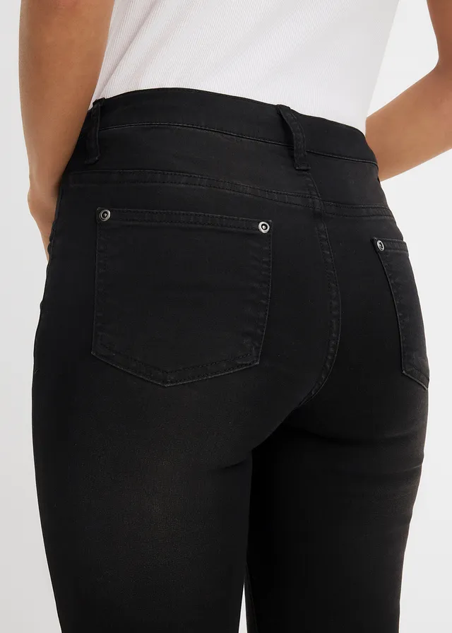 Jean skinny taille mi-haute, extensible • noir denim • product-page.page-title-suffix