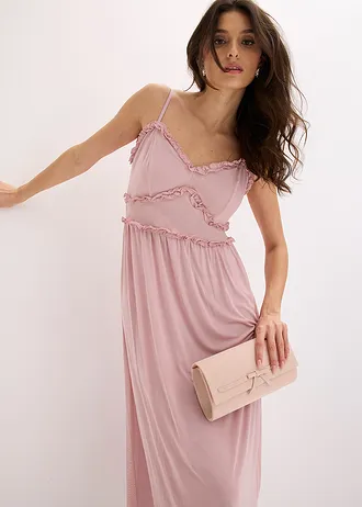 Jersey jurk van zacht mesh • asroze • bonprix online shop