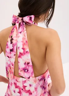 Alkalmi ruha virág applikációval • pink-lila virágmintás • bonprix áruház