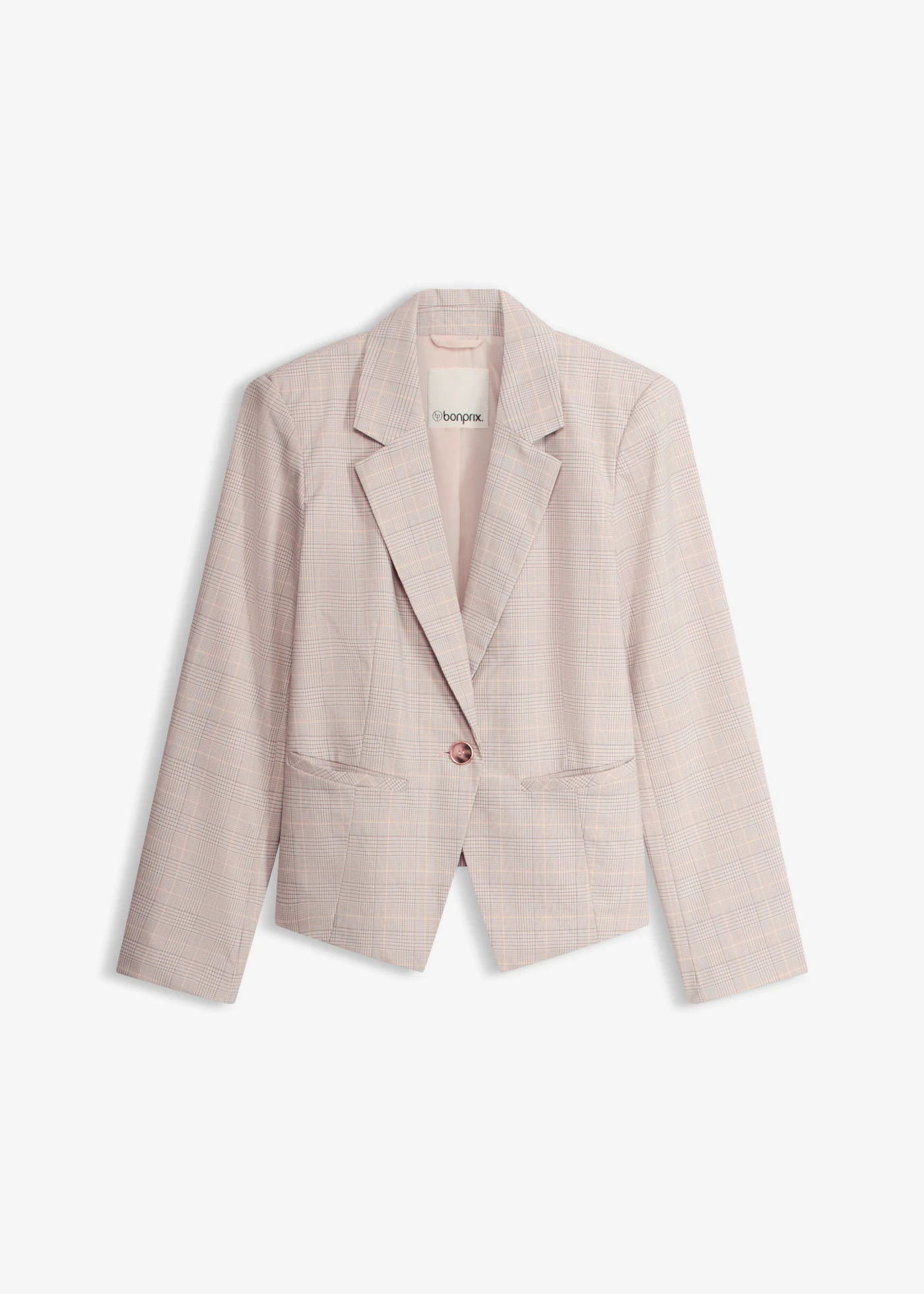 Blazer à carreaux écossais • jaune clair/sable clair carreaux • Boutique bonprix