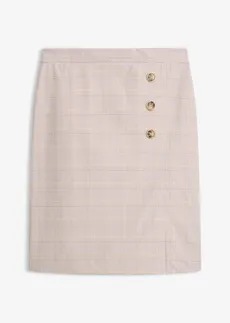 Fustă creion cu model glencheck