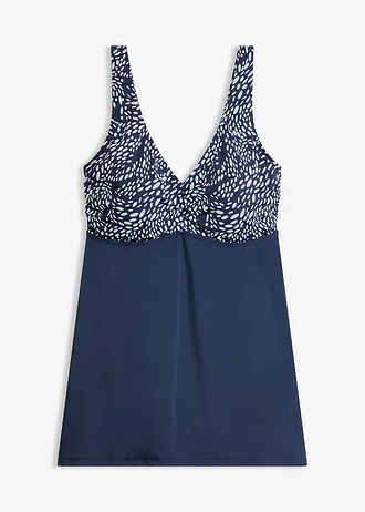 Stahovací koupací šaty, střední tvarující efekt • tmavě modrá • bonprix obchod