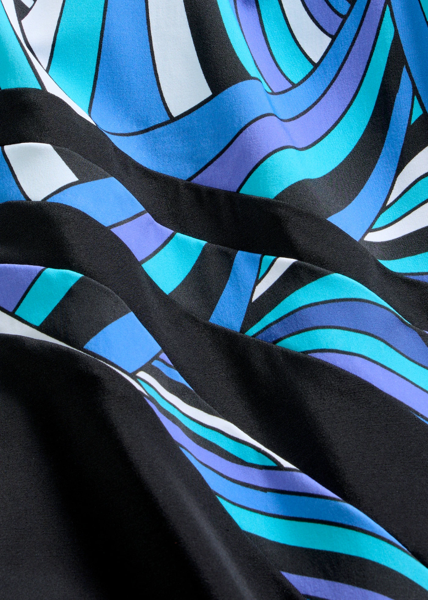 Corrigerend badpak, medium corrigerend • zwart-blauw grafische print • bonprix online shop