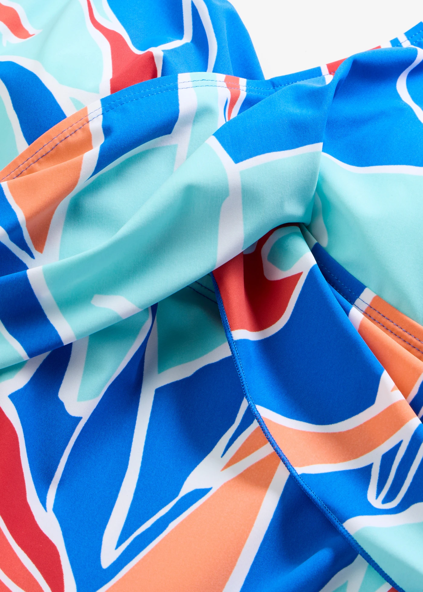 Licht corrigerend badpak in wikkellook • blauw gebloemd • bonprix online shop