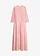 Dlouhé šaty s krajkou, barva: popelavě růžová