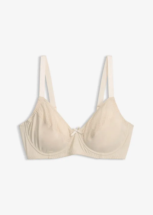 Soutien-gorge minimiseur avec mesh • beige sable • Boutique bonprix