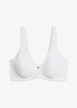 Minimizer bh met gewatteerde bandjes, Kleur: wit