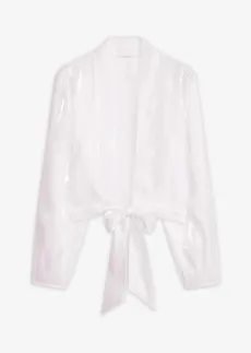 Bolero van fijne tule met strik • wolwit • bonprix online shop