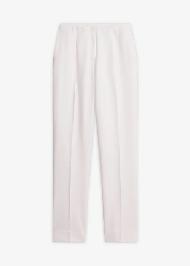 Stretch broek, Kleur: wolwit