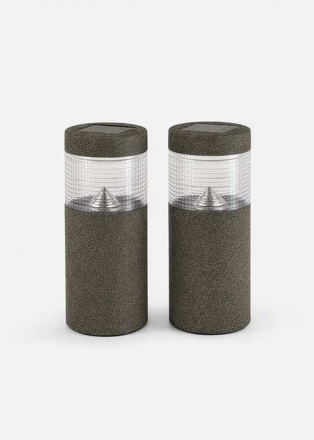 Lot de 2 lampes déco solaires pour le chemin