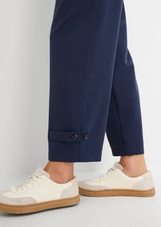 Pantaloni barrel din material cu viscoză • bleumarin • magazin bonprix