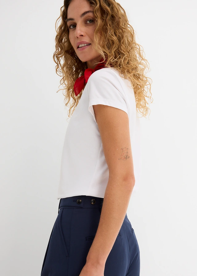 Barrel broek in een viscosemix • donkerblauw • product-page.page-title-suffix
