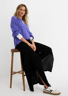 Pantalon fluide en viscose • noir • Boutique bonprix