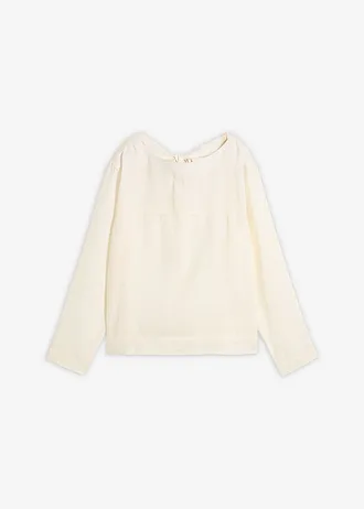 Tuniek van puur linnen, Kleur: wolwit