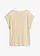 T-shirt 100% lin avec application, Couleur: sable clair