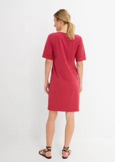 Shirtjurk van een elastische katoen-mix, Kleur: kersenrood