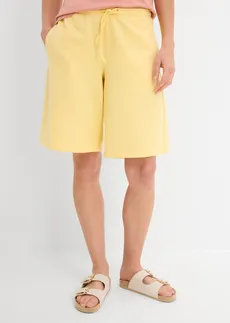 Bermuda sweat 100% coton, Couleur: jaune pastel