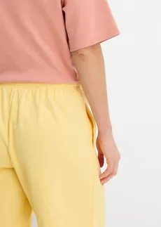 Teplákové bermudy z čisté organické bavlny • pastelově žlutá • bonprix obchod