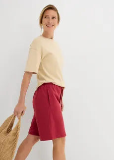 Bluză boxy din tricot gros de bumbac organic • bej nisipiu mat • magazin bonprix