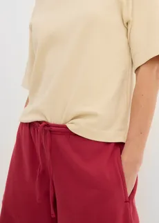 Bluză boxy din tricot gros de bumbac organic • bej nisipiu mat • magazin bonprix