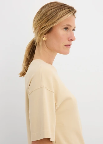 Tričko boxy z ťažkej bio bavlny • svetlopiesková • obchod bonprix