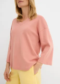 Boxy shirt van zwaar biologisch katoen • poederbruin • bonprix online shop