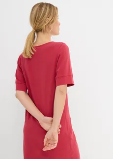 Robe en jersey coton extensible • rouge cerise • Boutique bonprix