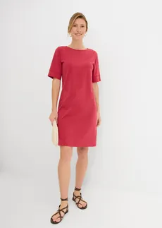 Shirtjurk van een elastische katoen-mix • kersenrood • bonprix online shop