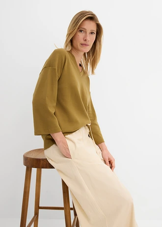 Tricou din bumbac organic 100% • verde-natur • magazin bonprix