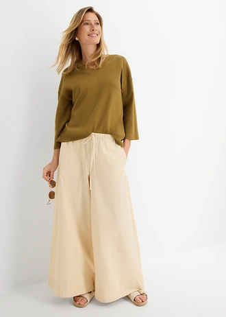 Tricou din bumbac organic 100% • verde-natur • magazin bonprix