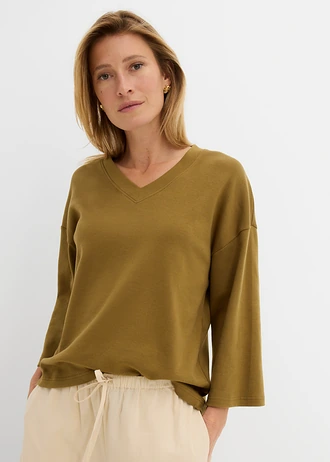 Tricou din bumbac organic 100% • verde-natur • magazin bonprix