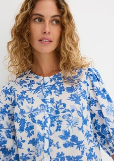 Chemisier 100% coton • écru-bleu clair-bleu glacier floral • Boutique bonprix