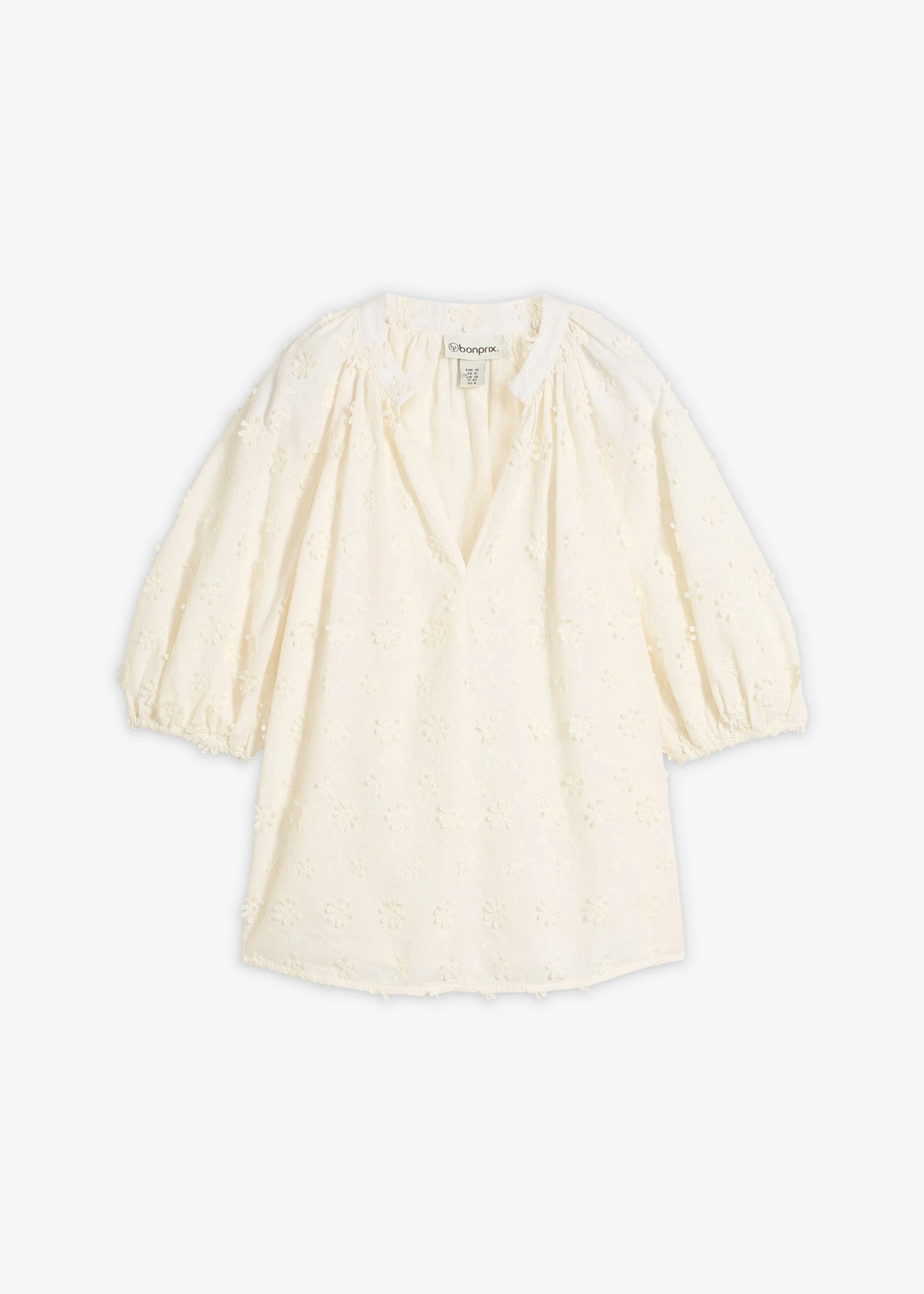 Tuniek van puur katoen • wolwit • bonprix online shop