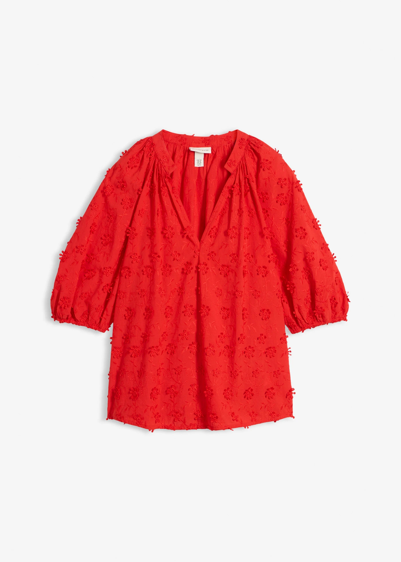 Blouse longue 100% coton • fraise • Boutique bonprix