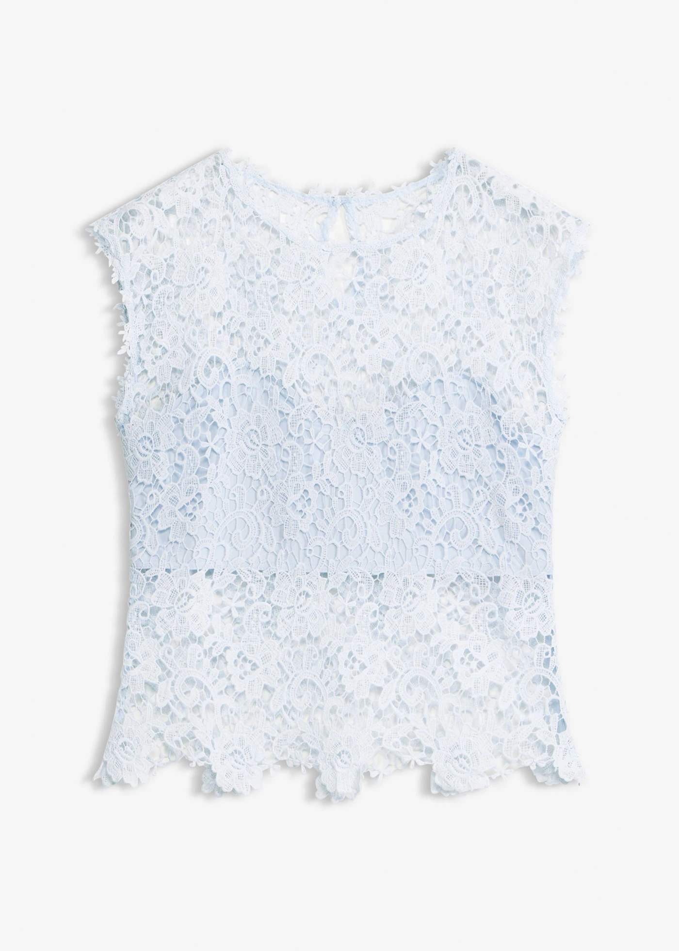 Top en dentelle • bleu poudré • Boutique bonprix